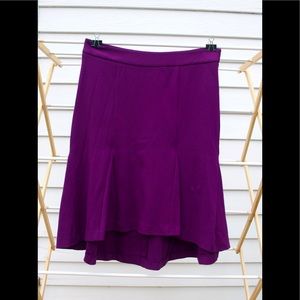 Mid-length fit and flair skirt